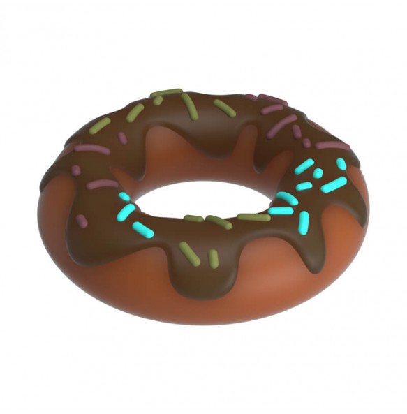 PRETTY LOVE - Choco Super Donut Cock Ring (Brown) PRETTY LOVE - Choco Super Donut Cock Ring (Brown)